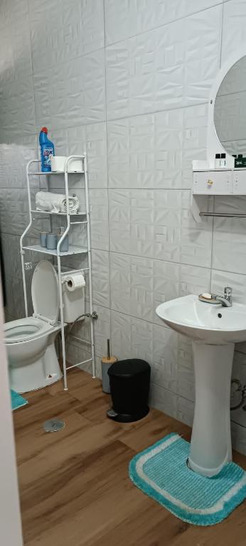 Koupelna v ubytování Residência Águia