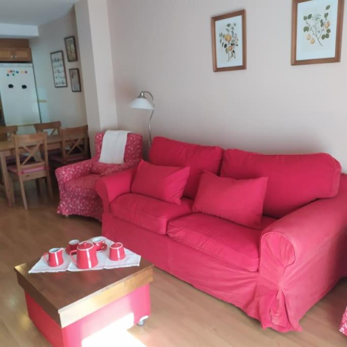 Posezení v ubytování La casita de Mar