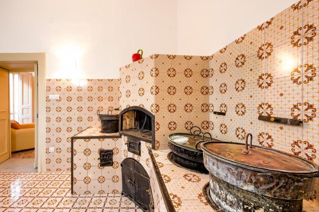 Uma área de estar em Residence Mareluna - Amalfi Coast