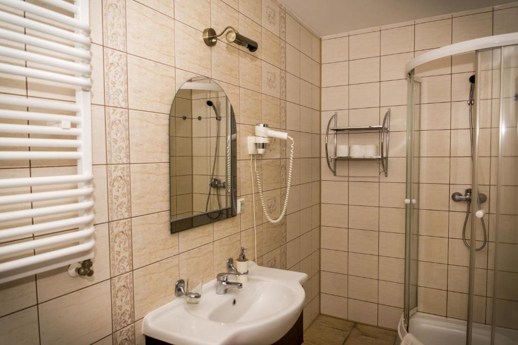 Koupelna v ubytování Pensjonat nad Zalewem