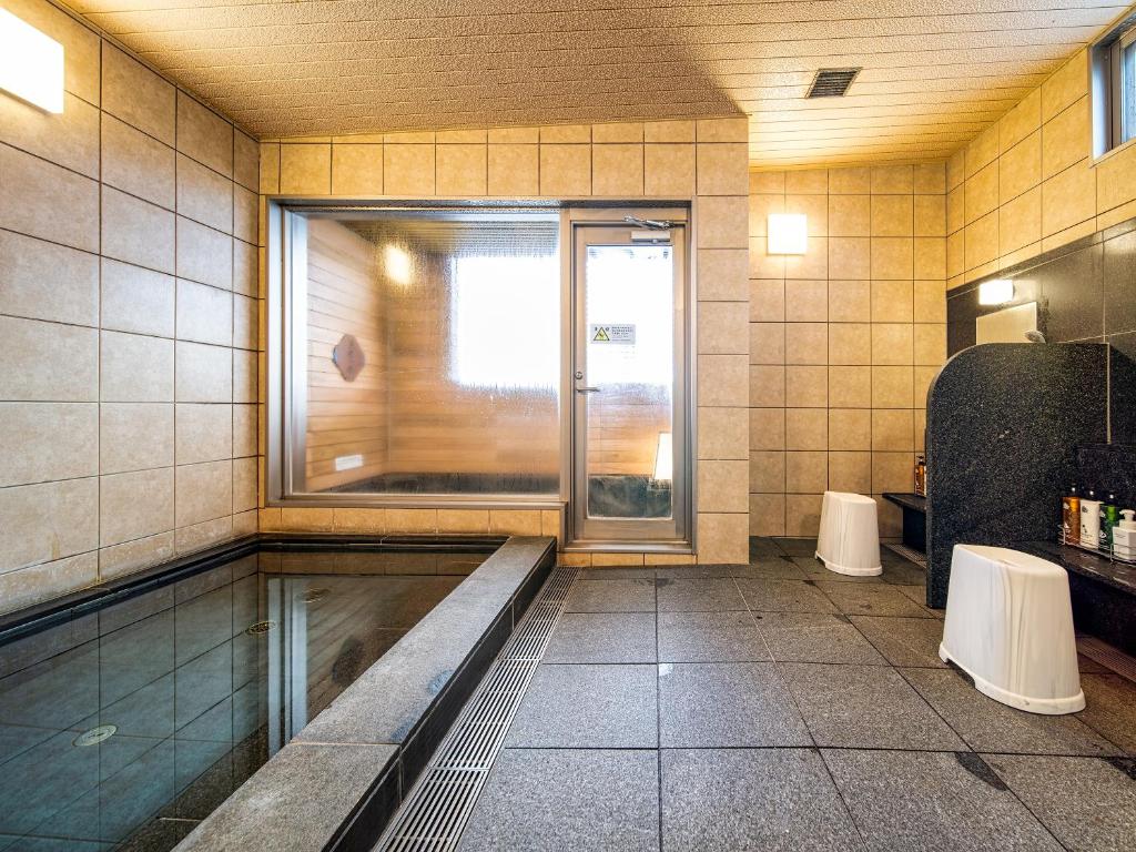 Koupelna v ubytování APA Hotel Niigata Tsubamesanjo Ekimae