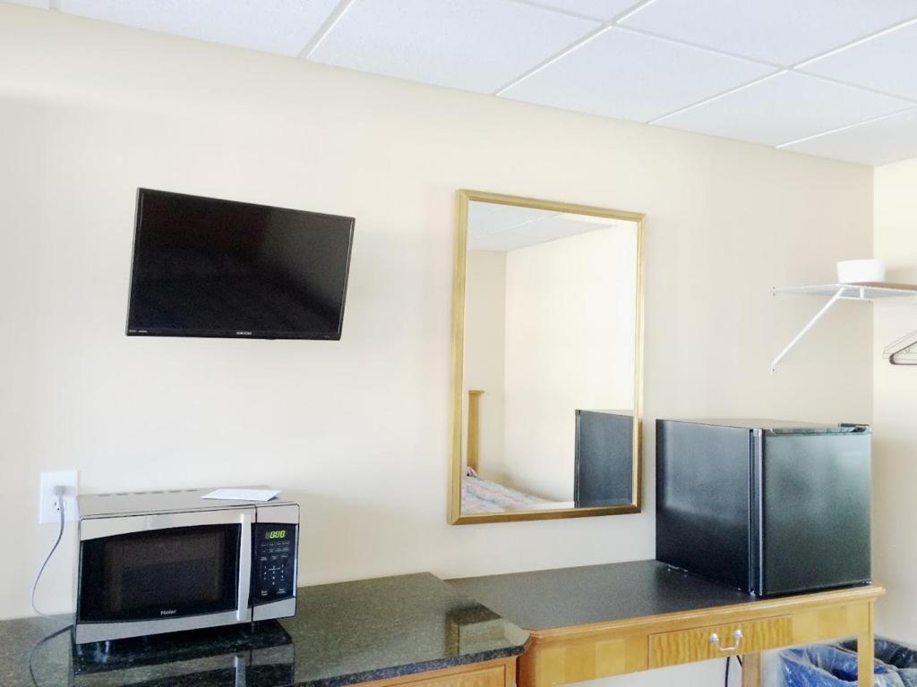 Kuchyň nebo kuchyňský kout v ubytování Hershey Motel