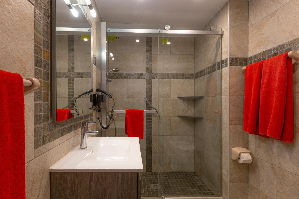 Koupelna v ubytování Apartamentos Bogota