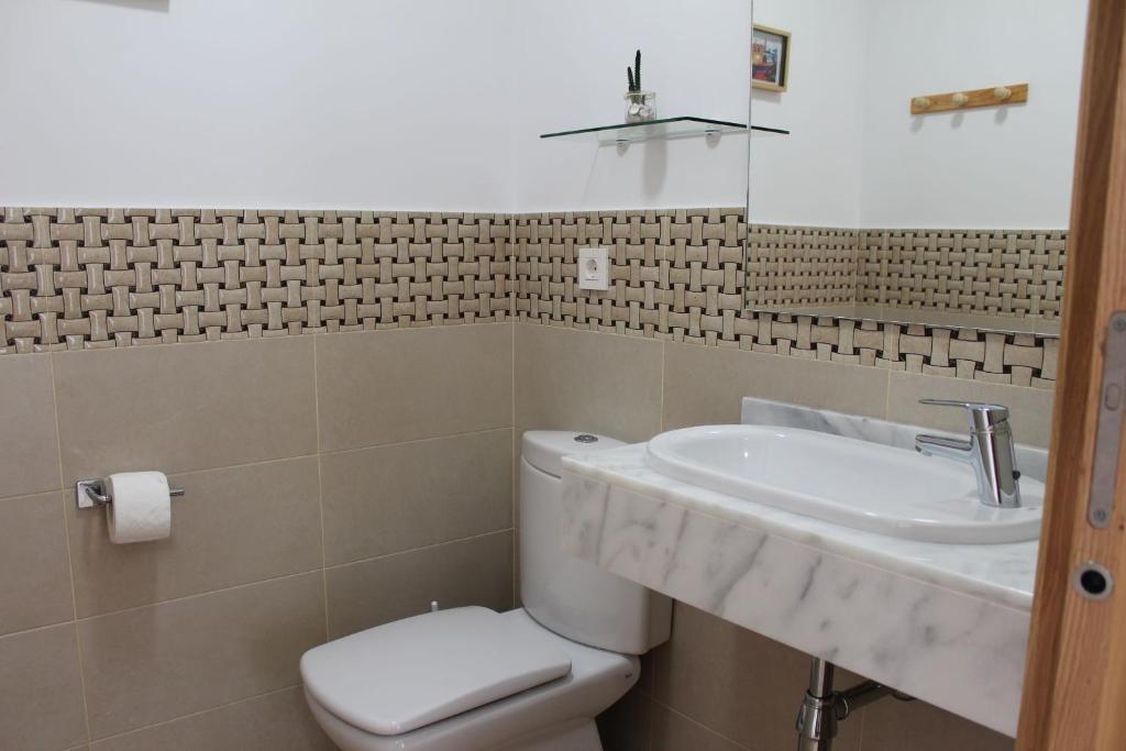 Koupelna v ubytování Apartamentos As Lagoas