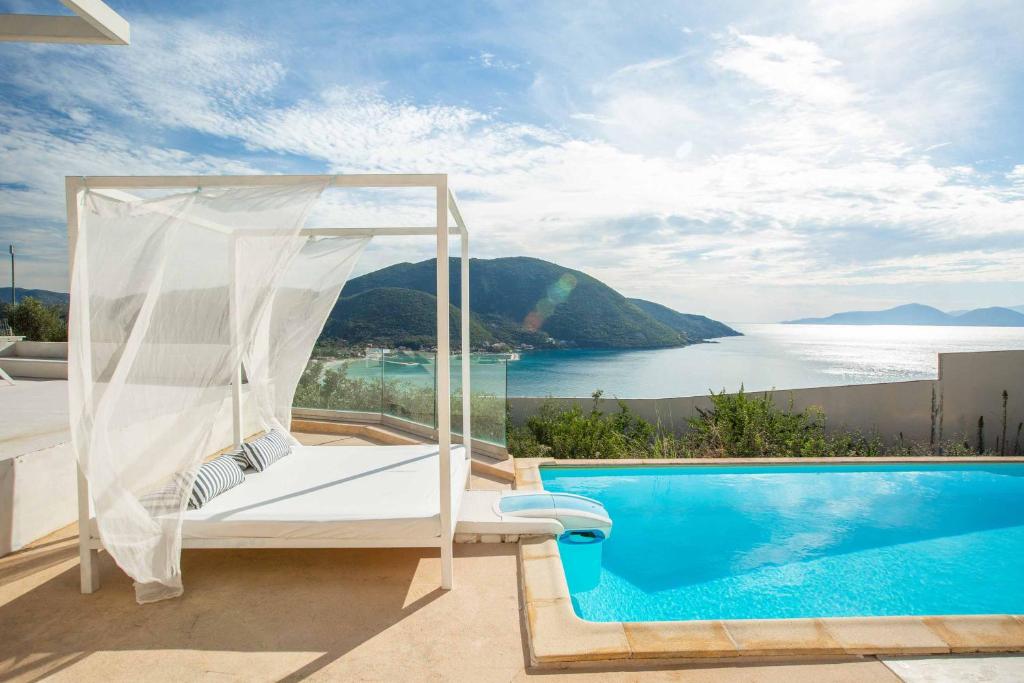 Villa Vasiliki Sea View 내부 또는 인근 수영장