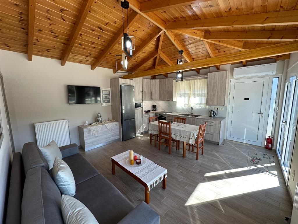 Kuchyň nebo kuchyňský kout v ubytování EVIA RIVIERA