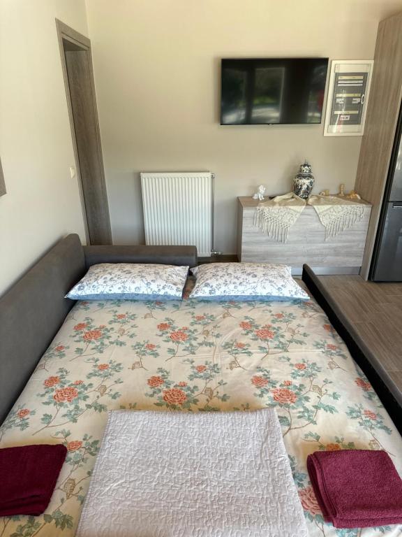 Postel nebo postele na pokoji v ubytování EVIA RIVIERA