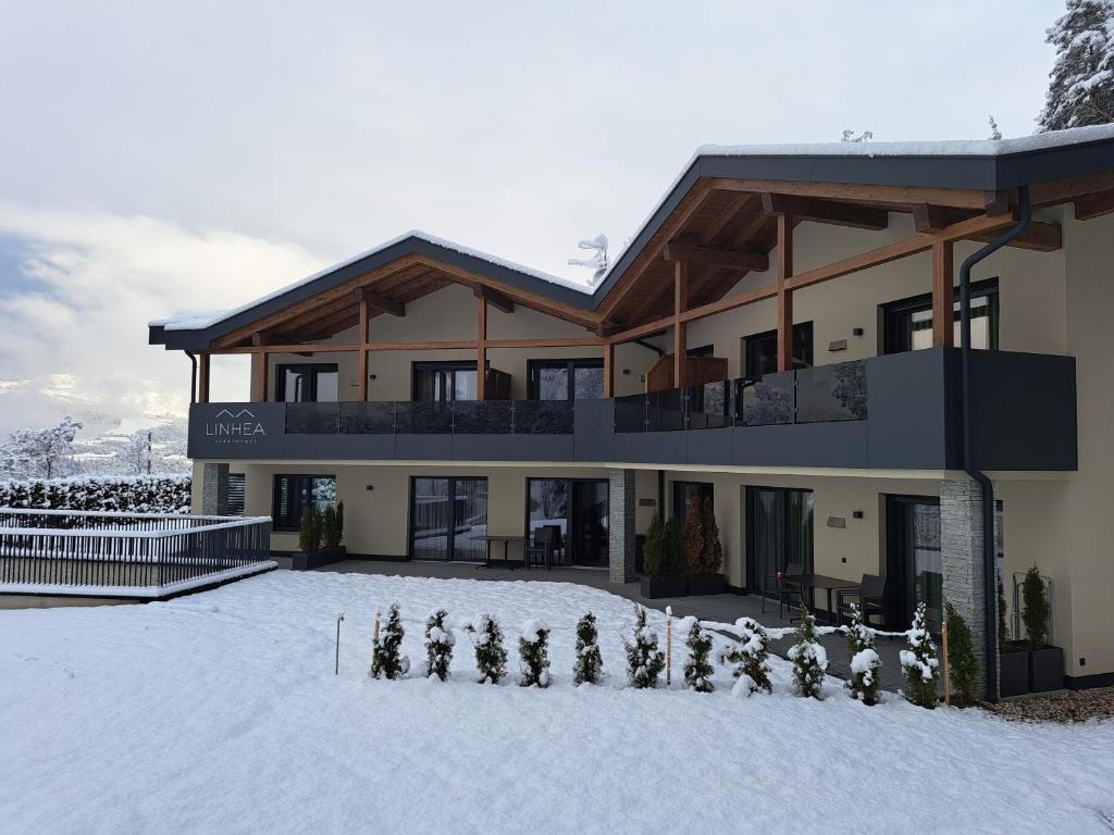 Linhea Apartments v zimě