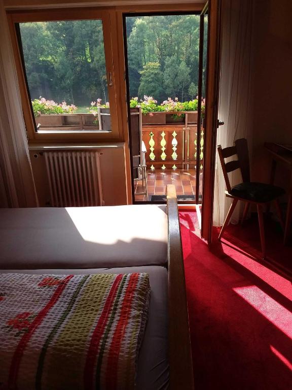 Postel nebo postele na pokoji v ubytování Mosertonihof