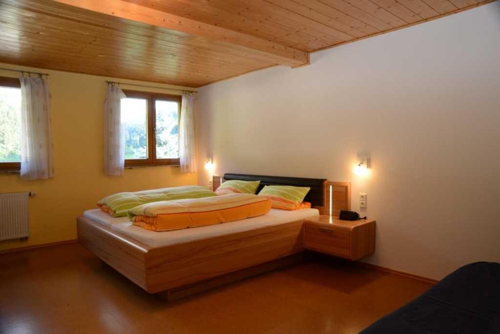 Postel nebo postele na pokoji v ubytování Mosertonihof