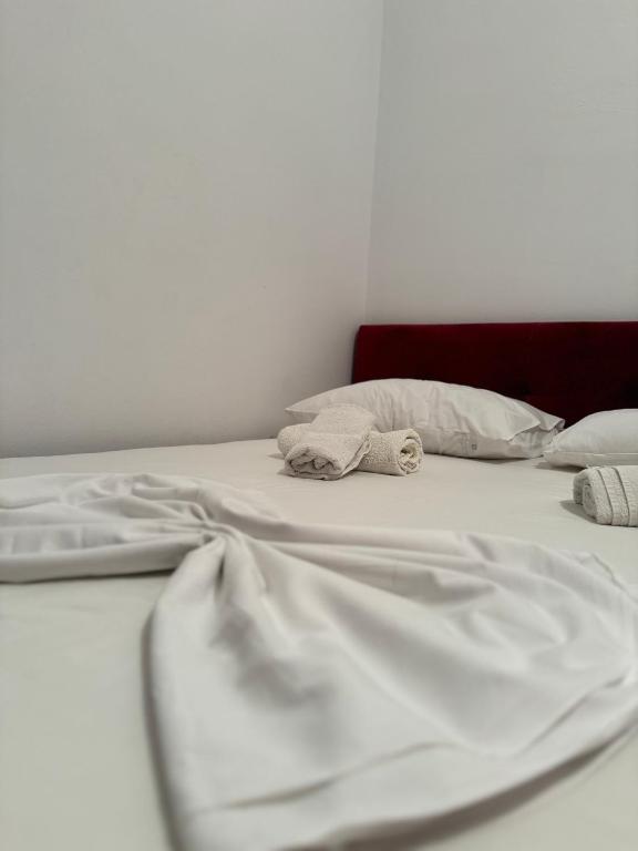 Postel nebo postele na pokoji v ubytování Melita Apartments