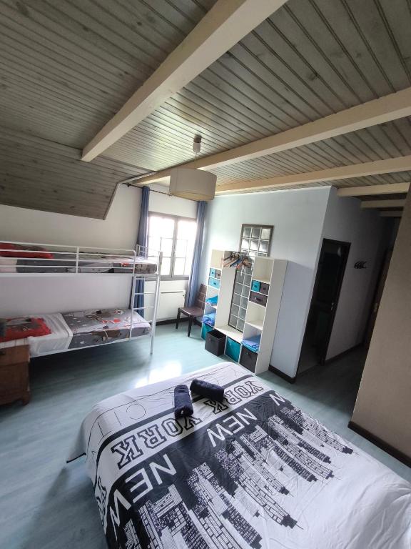 Postel nebo postele na pokoji v ubytování La ch'tite montagne