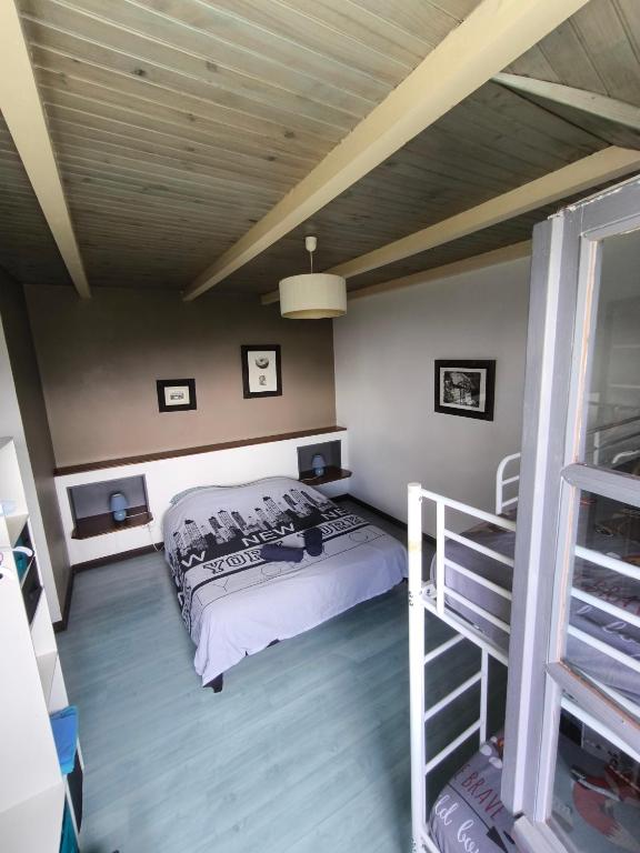 Postel nebo postele na pokoji v ubytování La ch'tite montagne