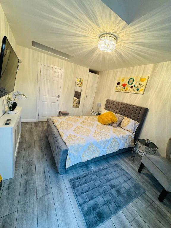 Postel nebo postele na pokoji v ubytování Private guest house/Annexe
