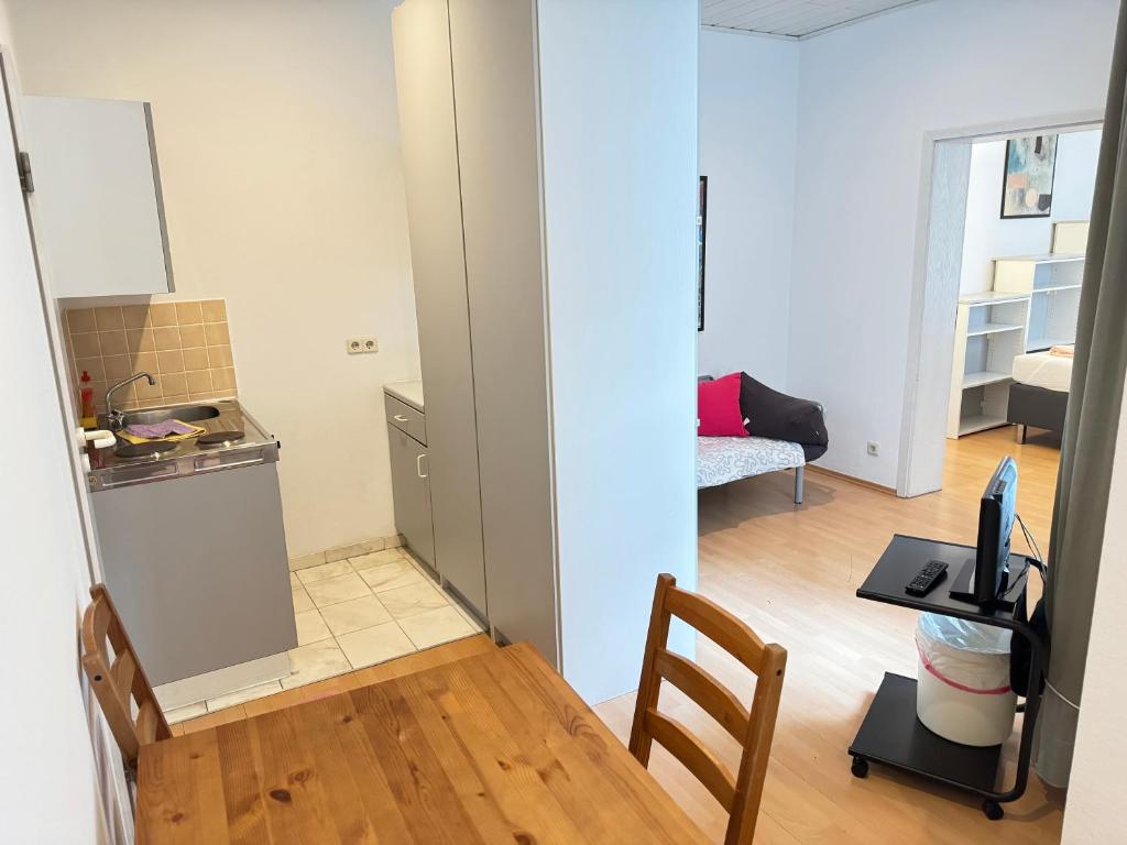Kuchnia lub aneks kuchenny w obiekcie Pension Sonnenschein