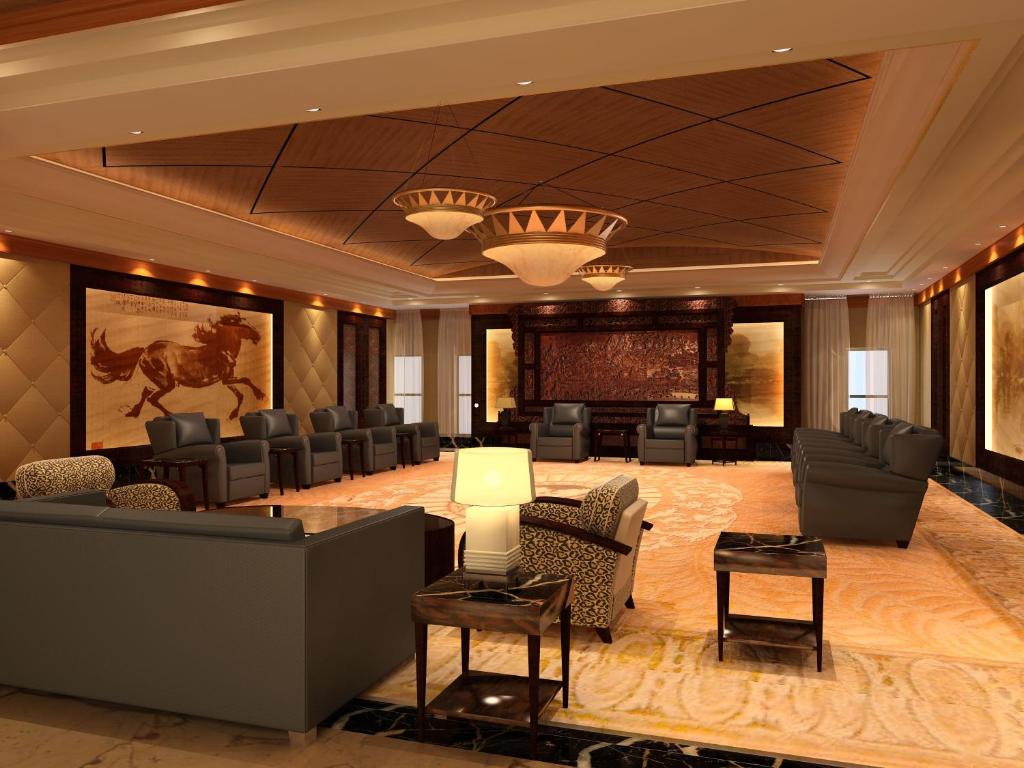 Posezení v ubytování Crowne Plaza Tianjin Binhai Center by IHG