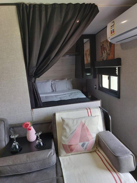 Posezení v ubytování Kyan caravan