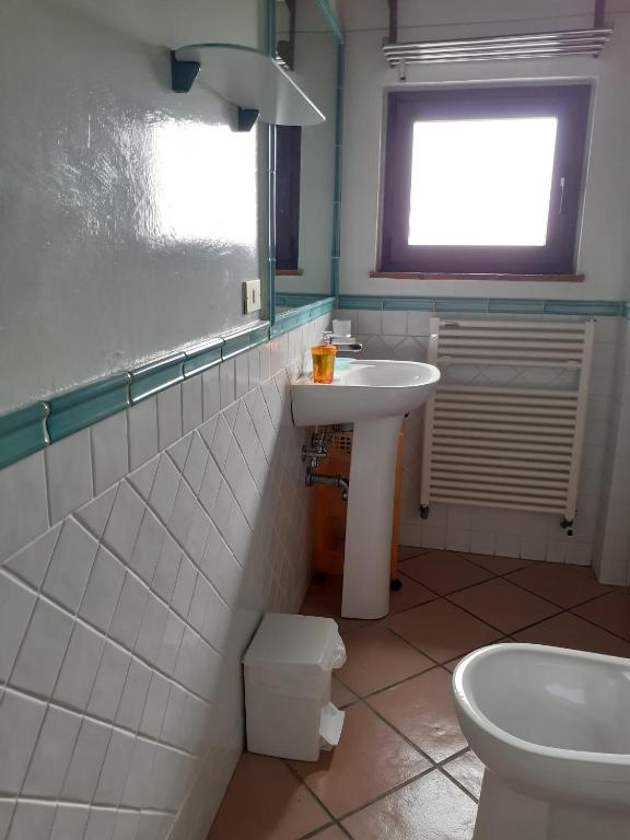 Koupelna v ubytování Agriturismo Podere Zollaio