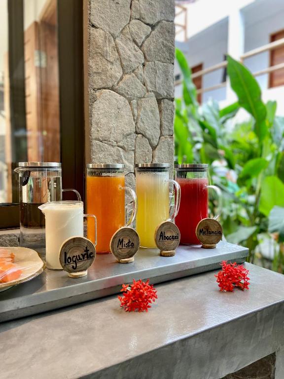 Bebidas em Pousada Baobá