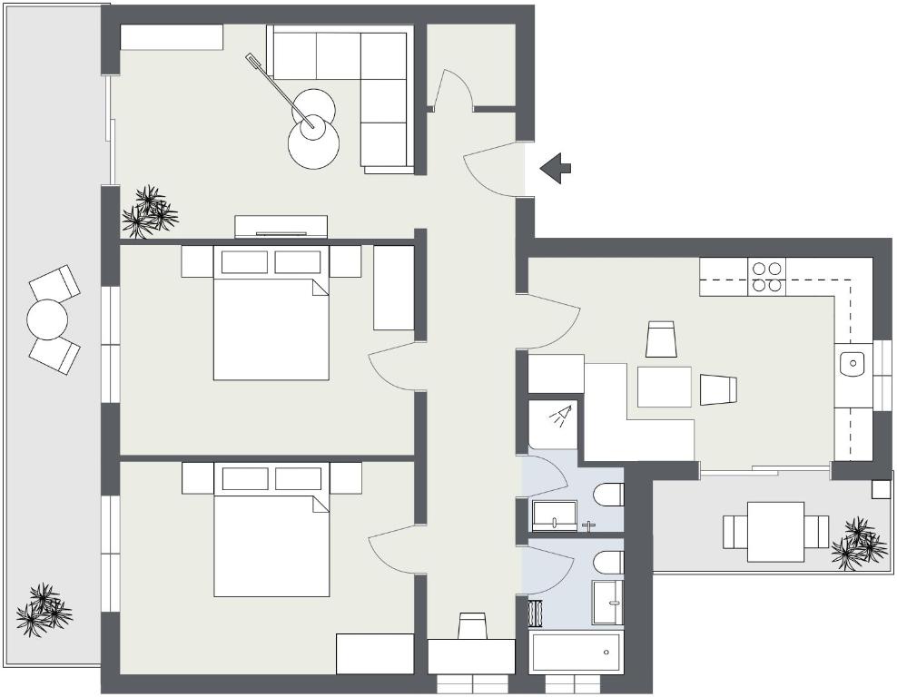 Půdorys ubytování Ferienhaus Matterhorngruss