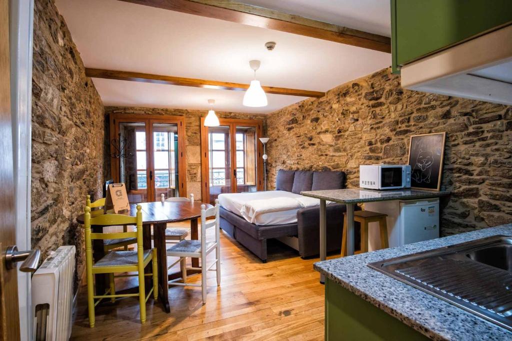 Η κουζίνα ή μικρή κουζίνα στο Alda Fogar Natural