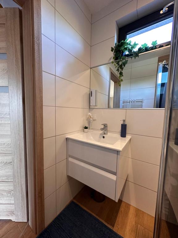 Kúpeľňa v ubytovaní Domki Złote Piaski Kryty Basen Sauna Jacuzzi