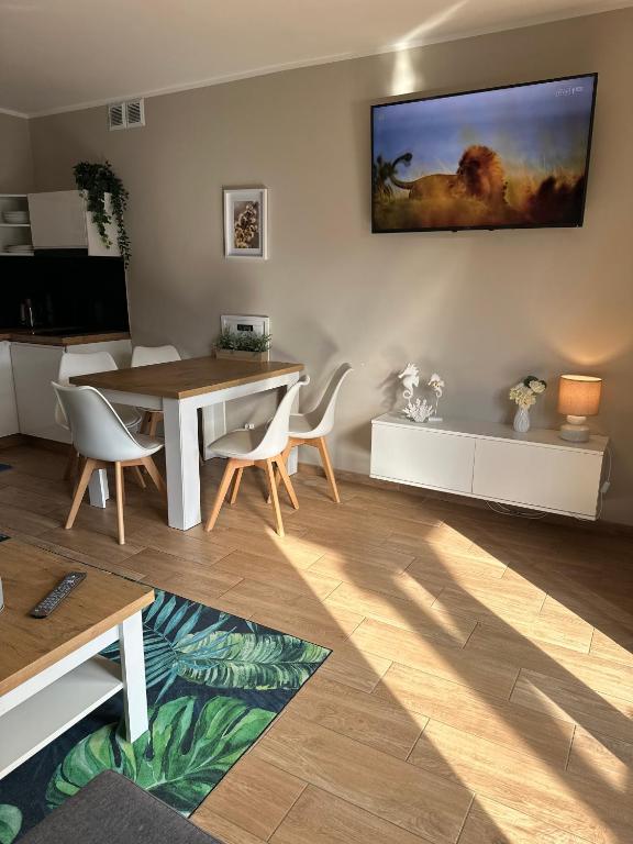 Posedenie v ubytovaní Domki Złote Piaski Kryty Basen Sauna Jacuzzi
