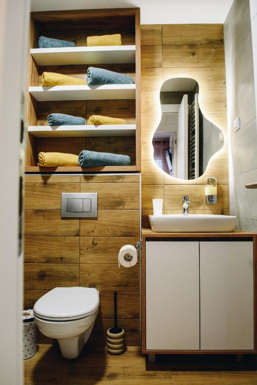 Koupelna v ubytování Apartman Perunika D9 - Divčigora