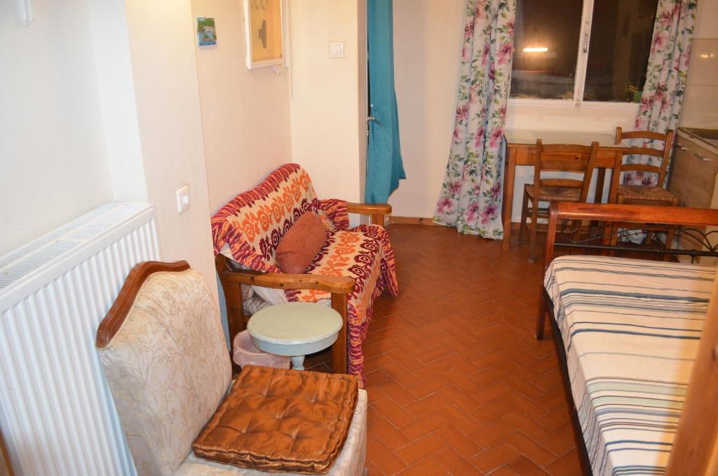 Posezení v ubytování Nick Apartment