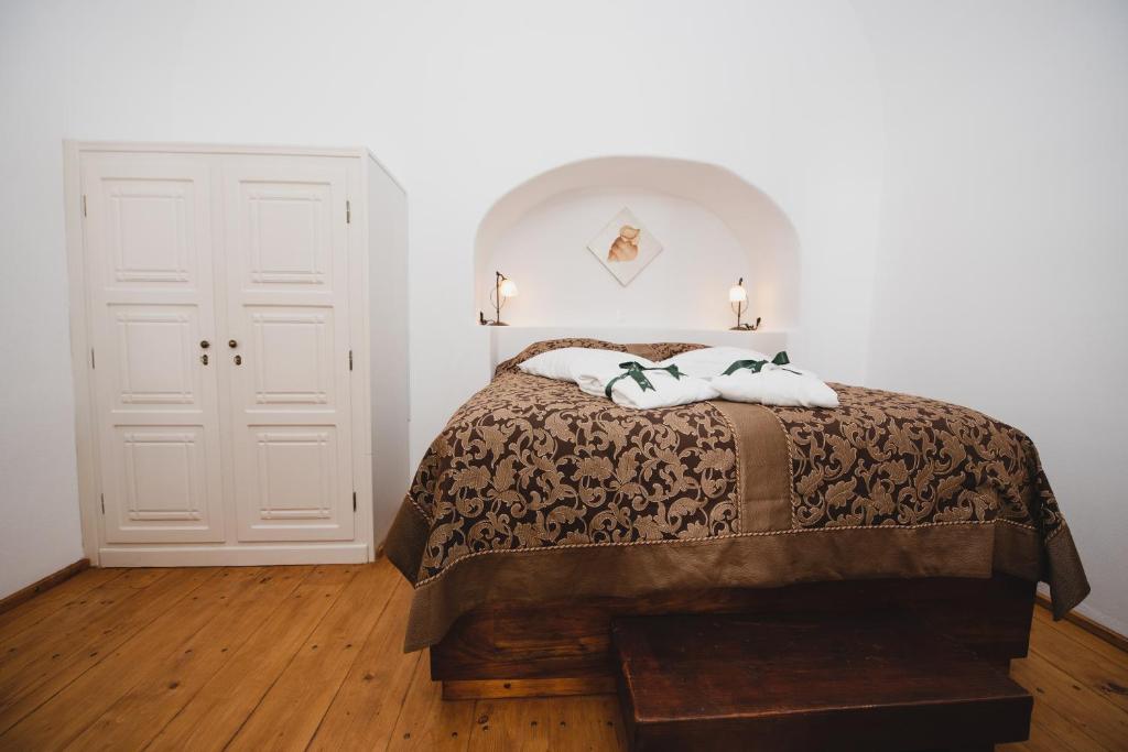 Postel nebo postele na pokoji v ubytování Fanari Villas