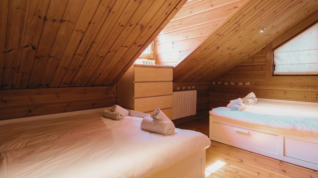 Postel nebo postele na pokoji v ubytování Finland House Barcelona- Ideal familias