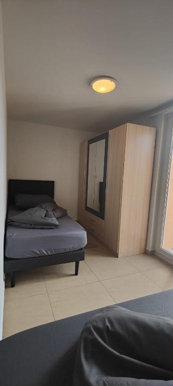 Postel nebo postele na pokoji v ubytování Gästehaus Spring