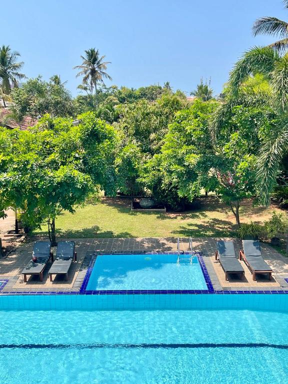 Bazén v ubytování Olanro Hotel Negombo nebo v jeho okolí