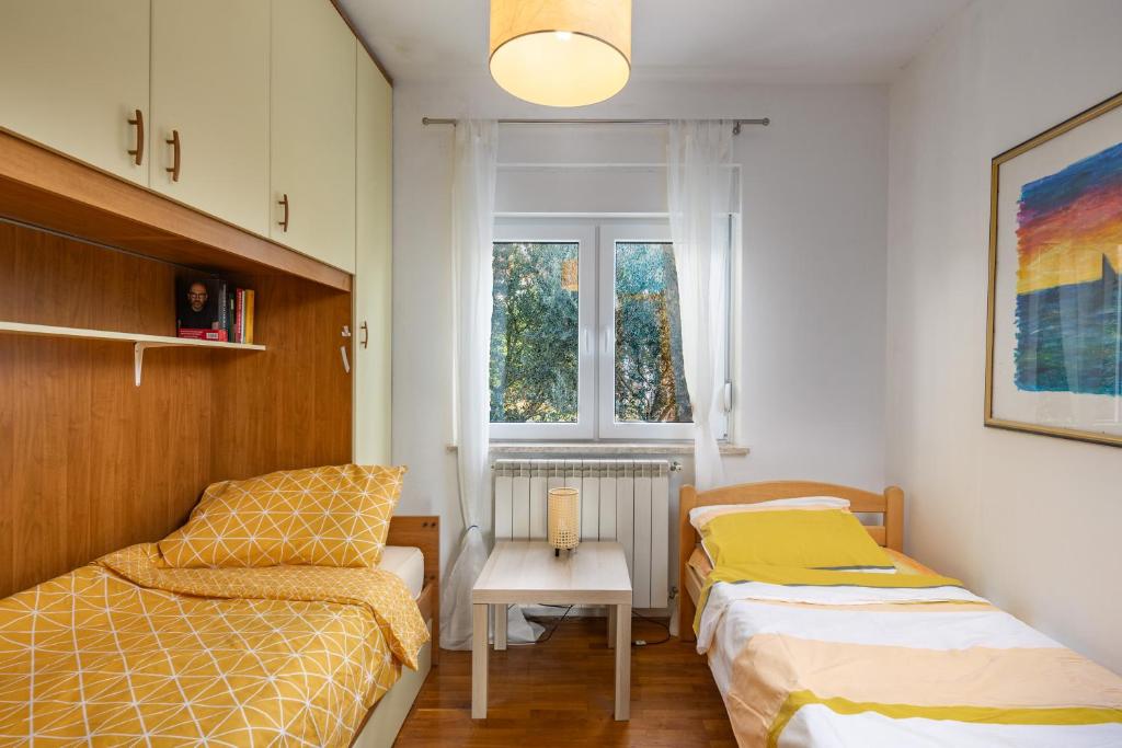 Postel nebo postele na pokoji v ubytování Apartman Lavanda