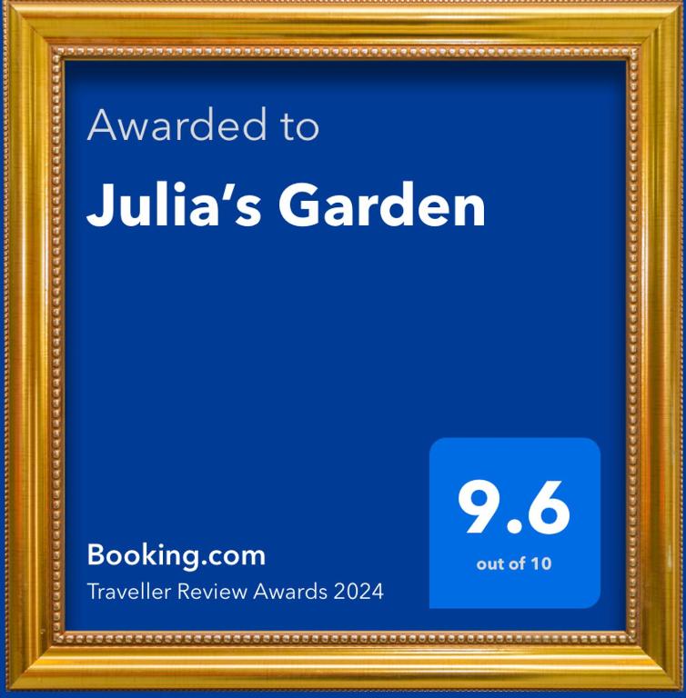 Certifikát, hodnocení, plakát nebo jiný dokument vystavený v ubytování Julia’s Garden