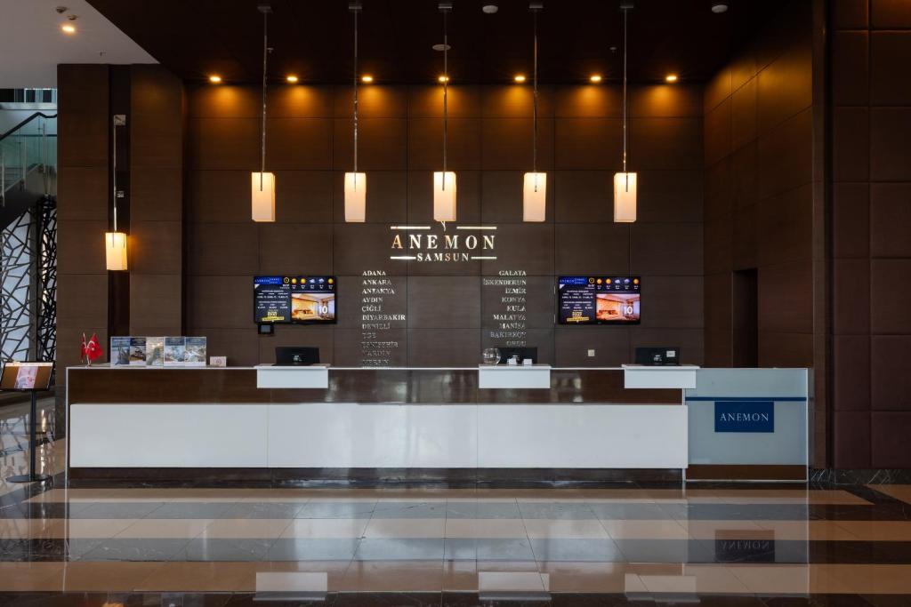 The lobby or reception area at Anemon Grand Samsun Otel