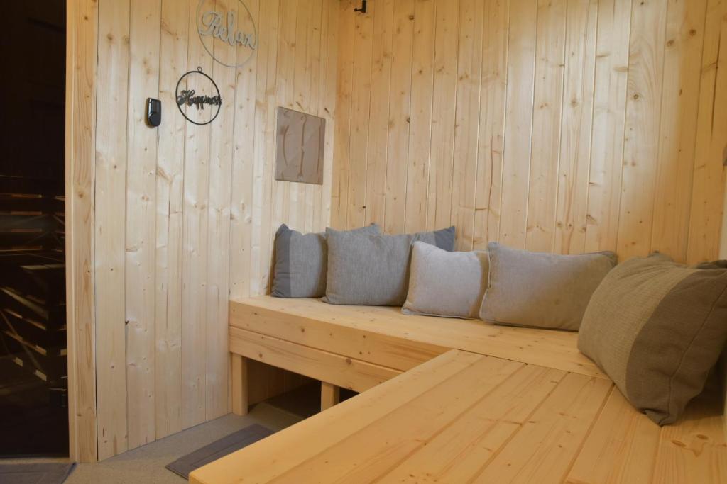 Posezení v ubytování Apartmány U Fibichů