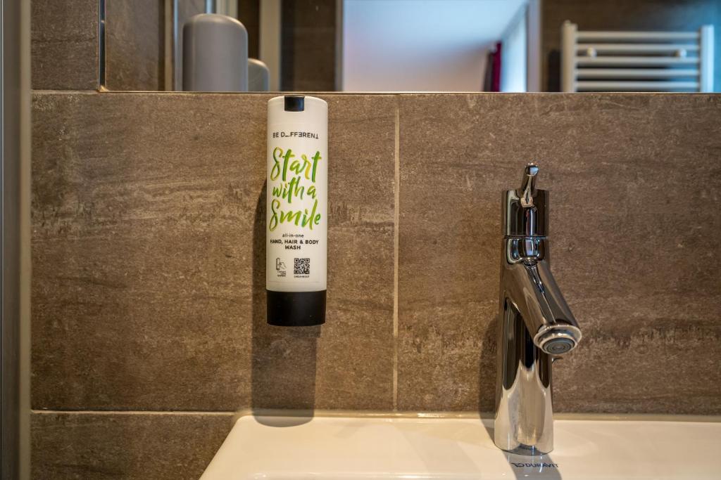 Koupelna v ubytování Hotel Weißbräu