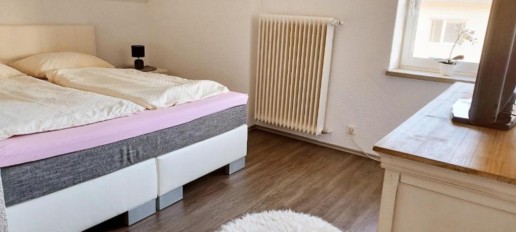 Postel nebo postele na pokoji v ubytování Ferienwohnung Fabian
