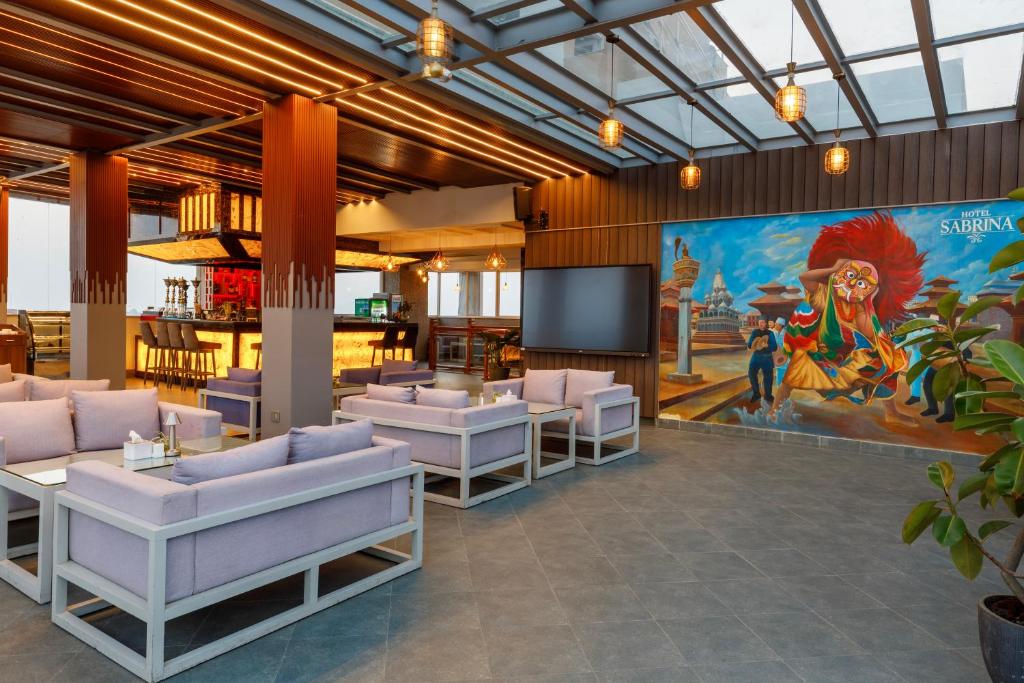 Posezení v ubytování Hotel Sabrina, Kathmandu