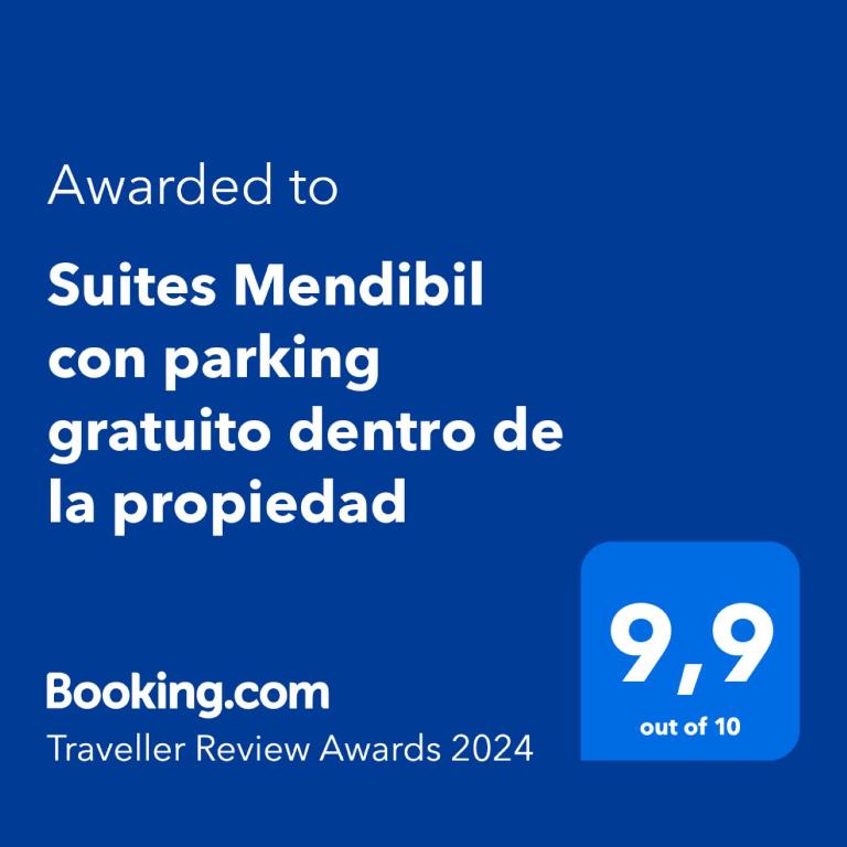 Certifikát, hodnocení, plakát nebo jiný dokument vystavený v ubytování Suites Mendibil Irun