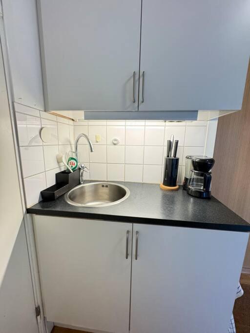 Kuchyň nebo kuchyňský kout v ubytování Lägenhet i centrala Lidköping - MyHostel