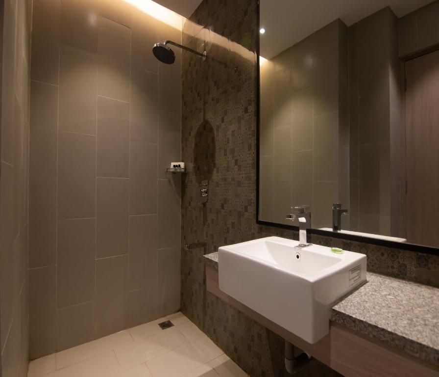 Koupelna v ubytování Hotel Wonder Hills,Har ki Pauri Road Haridwar