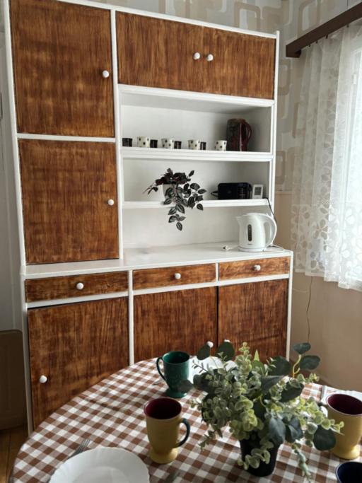 Kuchyň nebo kuchyňský kout v ubytování Mamma maja