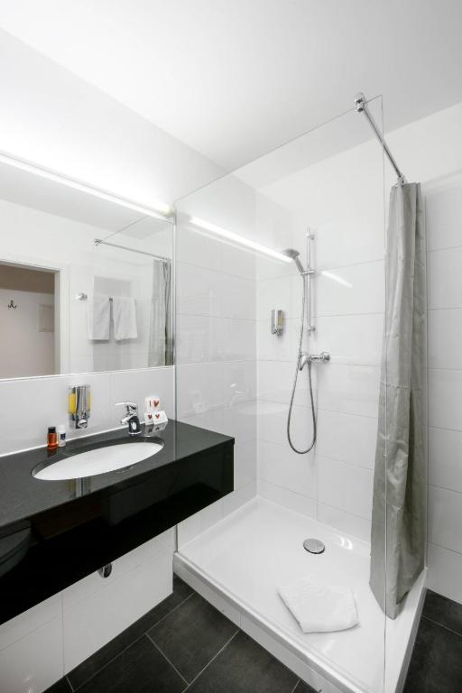 Koupelna v ubytování Hotel Rivoli Charme