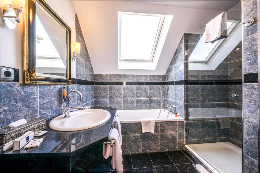 Koupelna v ubytování Hotel Rivoli Charme