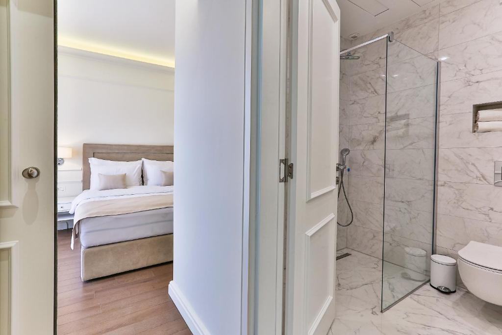 Koupelna v ubytování Hotel EDEN