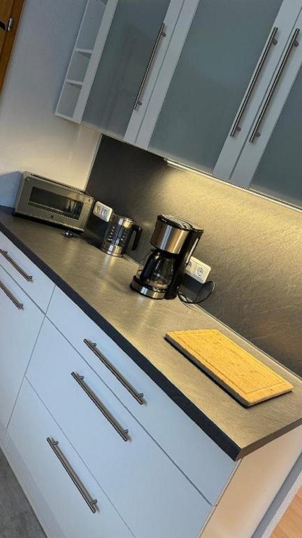 Kuchyň nebo kuchyňský kout v ubytování Ferienhaus Alexandra in Thyrnau