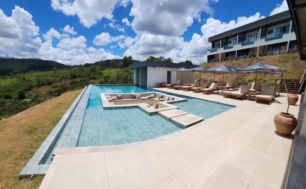 an image of a swimming pool at a resort at Serrano Exclusive in Tiradentes