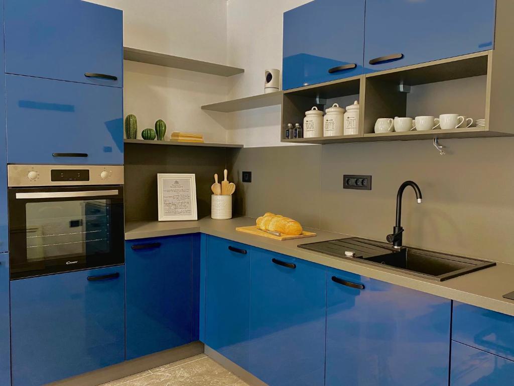 Kuchyň nebo kuchyňský kout v ubytování Apartments E&T by Locap Group
